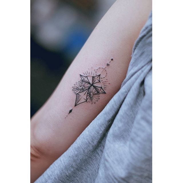 [문신] 기하학적인 무늬의 문신들 | 인스티즈