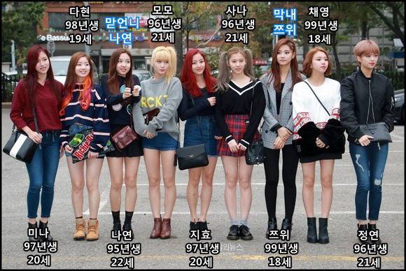 의외로 키가 작은 트와이스 멤버 (움짤) | 인스티즈