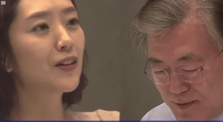문재인 대통령이 꿈에서 여러번 봤다는 사람..gif | 인스티즈