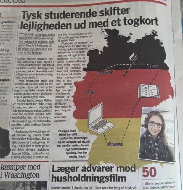 월세 너무 비싸서 기차에서 생활하는 독일의 여대생.JPG | 인스티즈