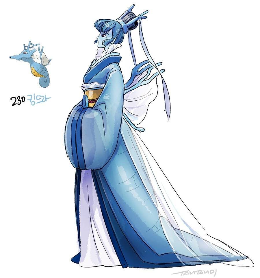 포켓몬을 의인화 한다면? -2세대 포켓몬 일러스트 | 인스티즈