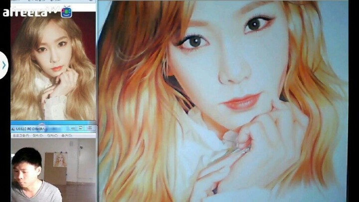 아프리카tv 소녀시대 태연 팬아트.jpg | 인스티즈