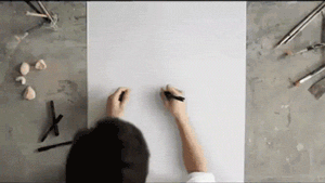 선 하나로 그리는 그림.gif | 인스티즈