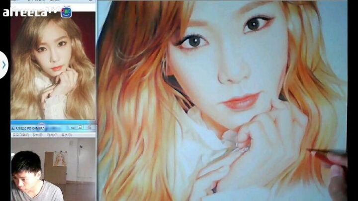 아프리카tv 소녀시대 태연 팬아트.jpg | 인스티즈