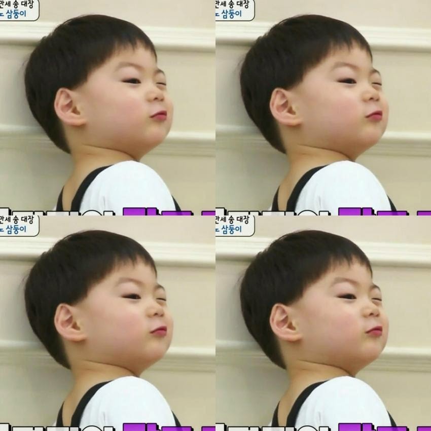 태어날때부터 윙크하던 아기 송만세.jpgif | 인스티즈