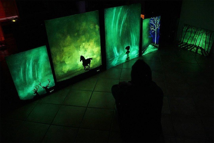 밤이 되면 밝아지는 그림.jpgif | 인스티즈