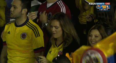 오늘자 콜롬비아 vs 파라과이 관중 하이라이트 | 인스티즈