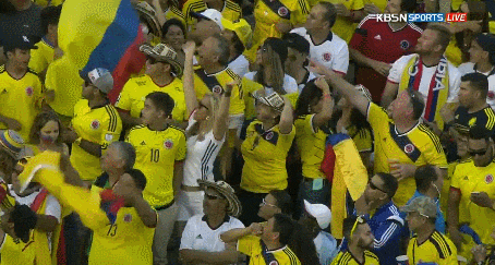 오늘자 콜롬비아 vs 파라과이 관중 하이라이트 | 인스티즈