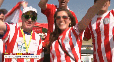 오늘자 콜롬비아 vs 파라과이 관중 하이라이트 | 인스티즈