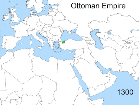 오스만 제국 연도별 영토 크기 (1300-1923) | 인스티즈