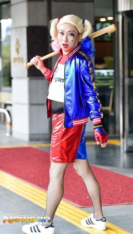 오늘자 박명수 할리퀸 코스프레 사진들 | 인스티즈