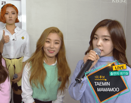 마마무 뮤뱅 대기실(feat.아이린).gif | 인스티즈