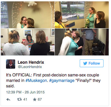 미국 동성혼이 합헌된 주의 첫 동성부부들 | 인스티즈