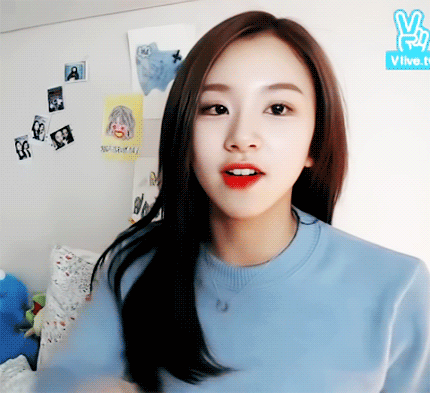 브이앱 트와이스 채영.gif | 인스티즈