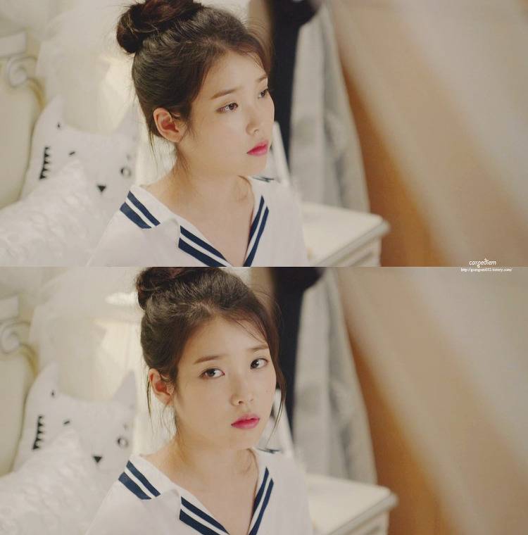 아이유 앞머리 유무.jpgif | 인스티즈