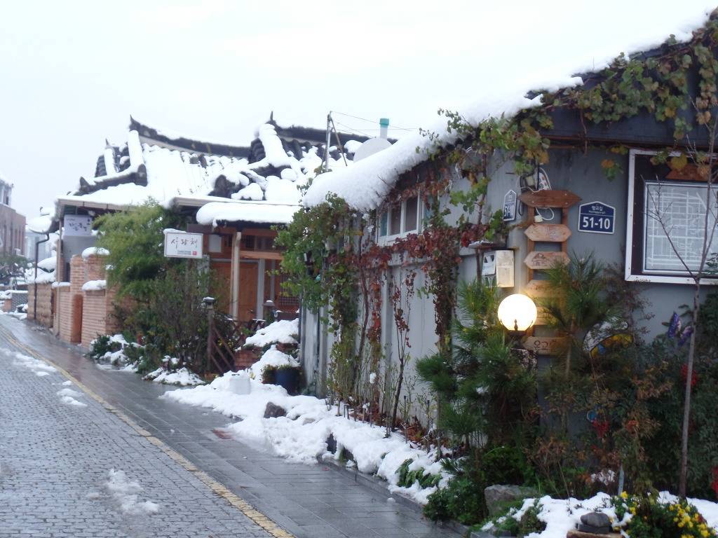 전주한옥마을 남천교 아치형의 아름다운 다리위의 한옥 누각 설경 및 야경 (안구정화) | 인스티즈