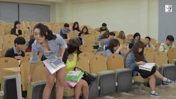 한달후 대학교 강의실 풍경.gif | 인스티즈