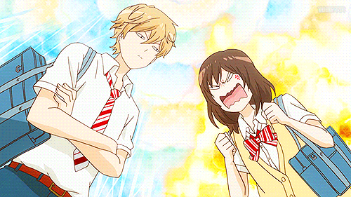  애니 속 교복 입은 커플들 | 인스티즈
