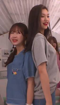 동갑내기 친구 ioi 최유정 vs 김도연 키차이 ㄷㄷㄷ.jpg | 인스티즈
