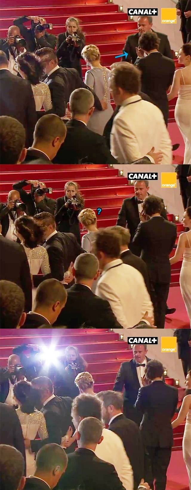  칸 영화제 레드 카펫 위에서 길잃은 벤 휘쇼 챙겨주는 레아 세이두 | 인스티즈