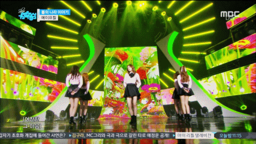 [데이터주의] 170107 음중 에이프릴 - 봄의 나라 이야기.gif | 인스티즈