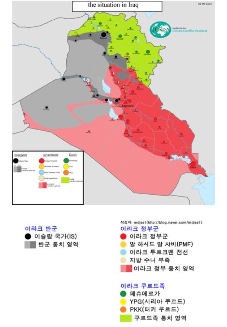 시리아 내전 지도 + 이라크 | 인스티즈