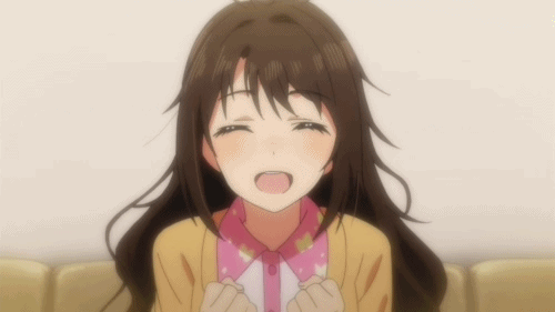 애니메이션 속 여캐들의 미소.gif | 인스티즈