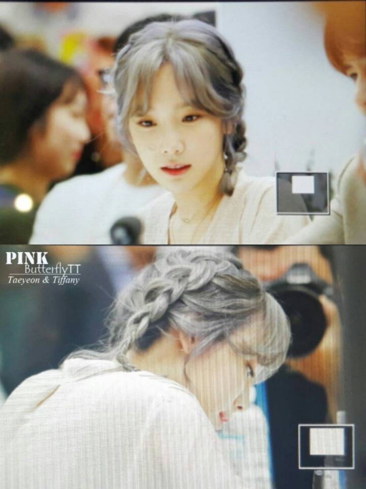 은발로 염색한 오늘자 태연.jpg | 인스티즈