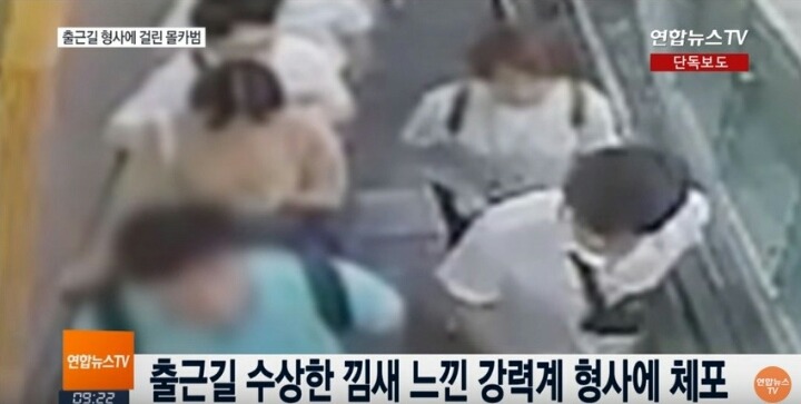 출근길 강력계 형사에 딱 걸린 지하철 몰카범 | 인스티즈