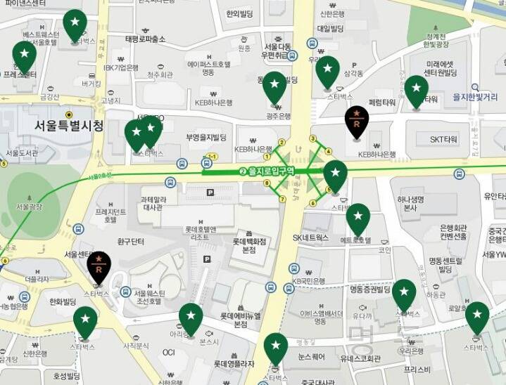 의외로 스타벅스가 밀집되어 있는 곳 | 인스티즈