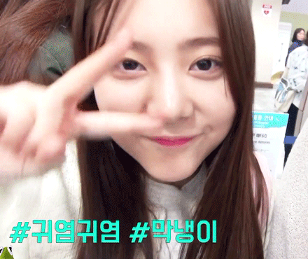 [다이아] 막냉이 은채 귀욤레전드 gif | 인스티즈