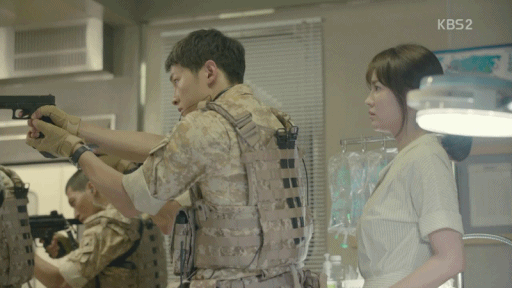 [태양의후예] 레전드 찍은 3회 엔딩 유시진 팬아트 | 인스티즈