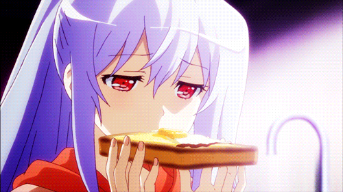 애니메이션 속 여캐들의 미소.gif | 인스티즈