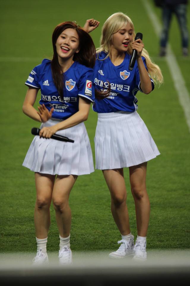 160720 오마이걸 울산현대 하프타임공연 무보정 직찍 | 인스티즈