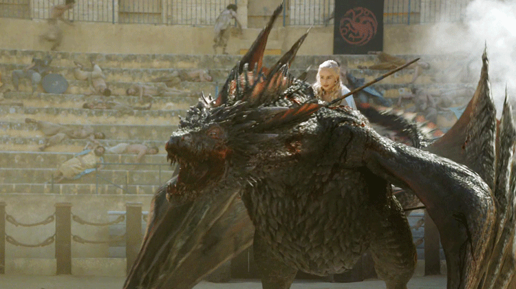 왕좌의 게임 드래곤라이더가 된 대너리스1 .gif | 인스티즈