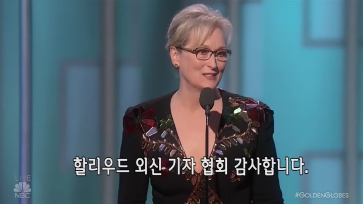 우리나라 연예인들이 보고 느꼈으면 하는 메릴 스트립 수상소감 | 인스티즈