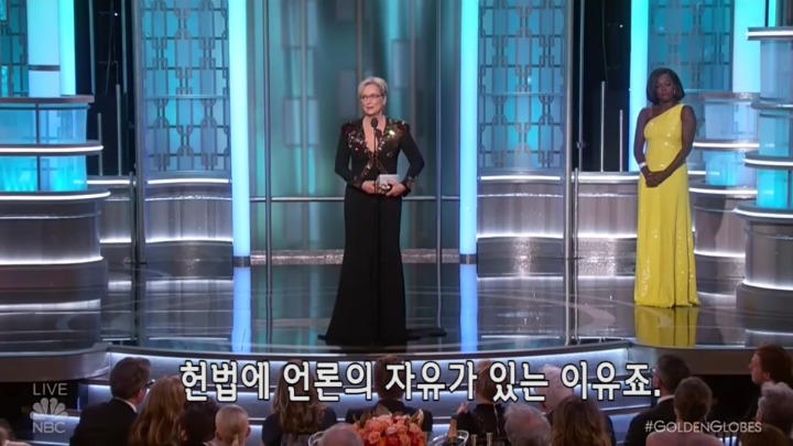 우리나라 연예인들이 보고 느꼈으면 하는 메릴 스트립 수상소감 | 인스티즈