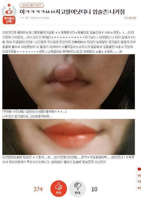 자고 있는데 누가 입맞춤하고 도망감.jpg (판) | 인스티즈