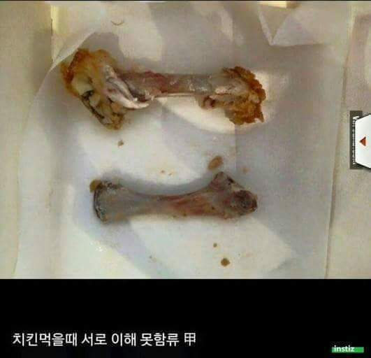 치킨먹을때 서로 이해 못함류甲.jpg | 인스티즈