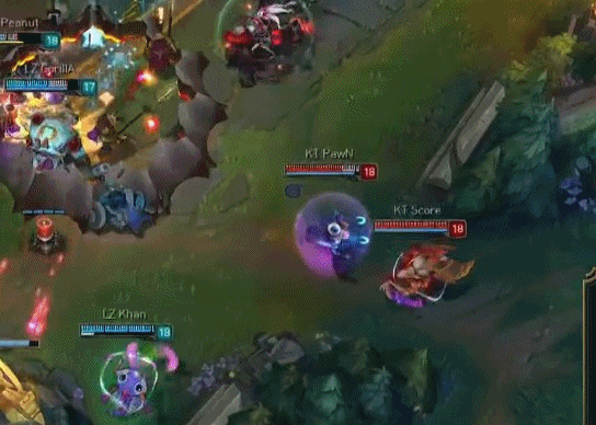 [LOL] 케스파컵 5경기 마지막 한타 분석.gif | 인스티즈