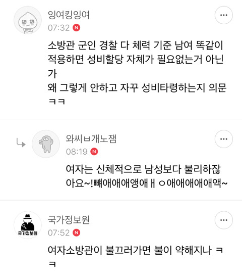 작스: 소방공무원에 여자가 왜필요&#54700;&#45292;걔~ | 인스티즈