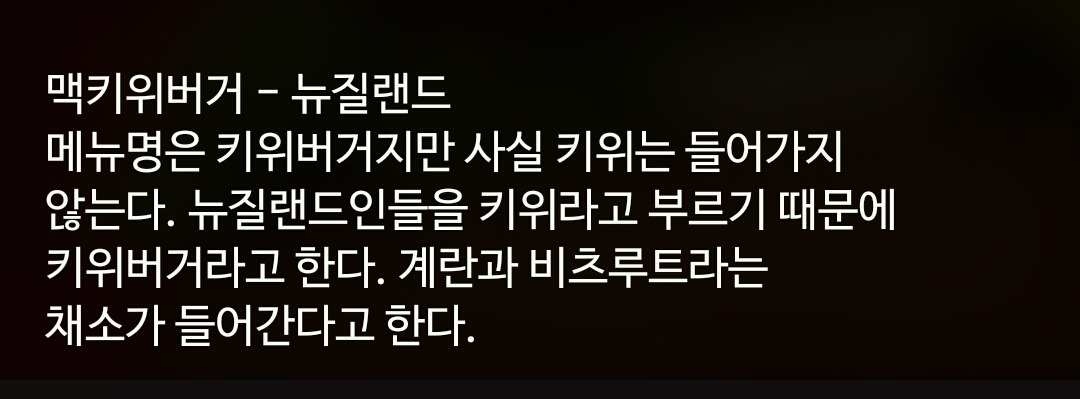 세계 각국의 스페셜한 맥도날드 메뉴 Top10 | 인스티즈