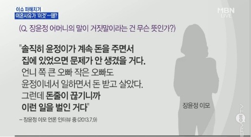 장윤정 이모가 말하는 장윤정의 엄마란 사람 | 인스티즈