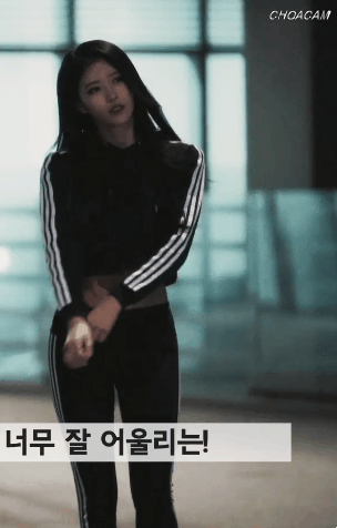 트레이닝 복 입은 러블리즈 미주.gif | 인스티즈