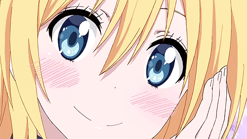 애니메이션 속 여캐들의 미소.gif | 인스티즈