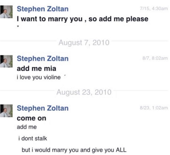 10년간 도라이들이 보낸 1000개가 넘는 메세지를 모은 아시안 바이올리니스트 | 인스티즈