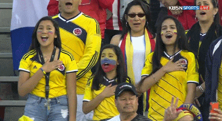 오늘자 콜롬비아 vs 파라과이 관중 하이라이트 | 인스티즈