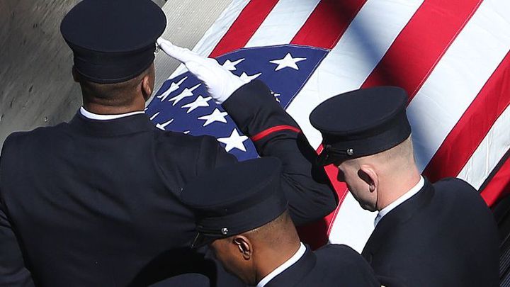미국 소방관 2명 순직, 장례 행렬.jpg | 인스티즈