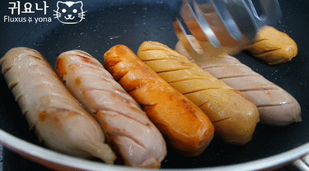 매콤달콤 소세지야채볶음 소세지구이 움짤 gif | 인스티즈