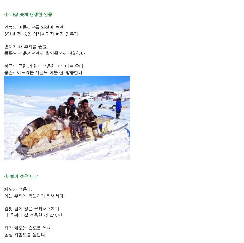 인종별 특징~ | 인스티즈